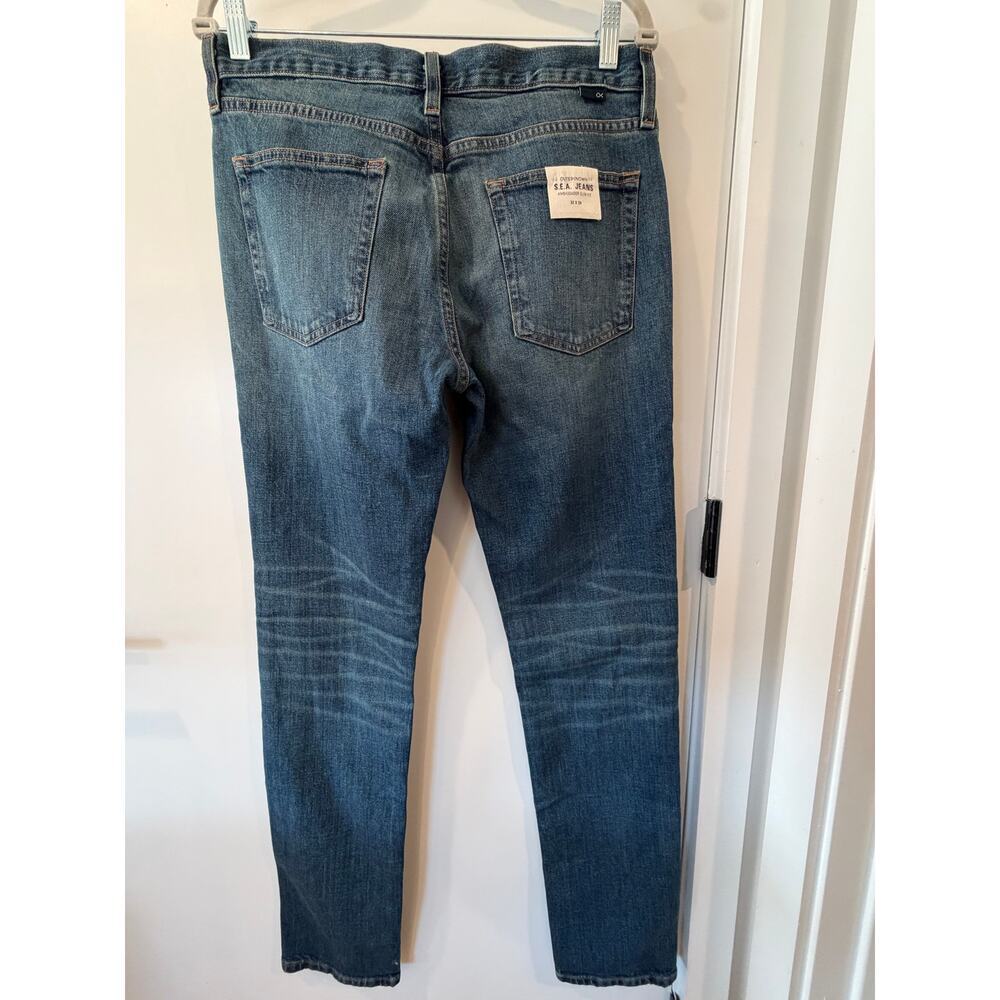 Outerknown Sea Jeans Amabassador Slim Fit 32 x 34 Medium Wash Mens NWT - Picture 4 of 7